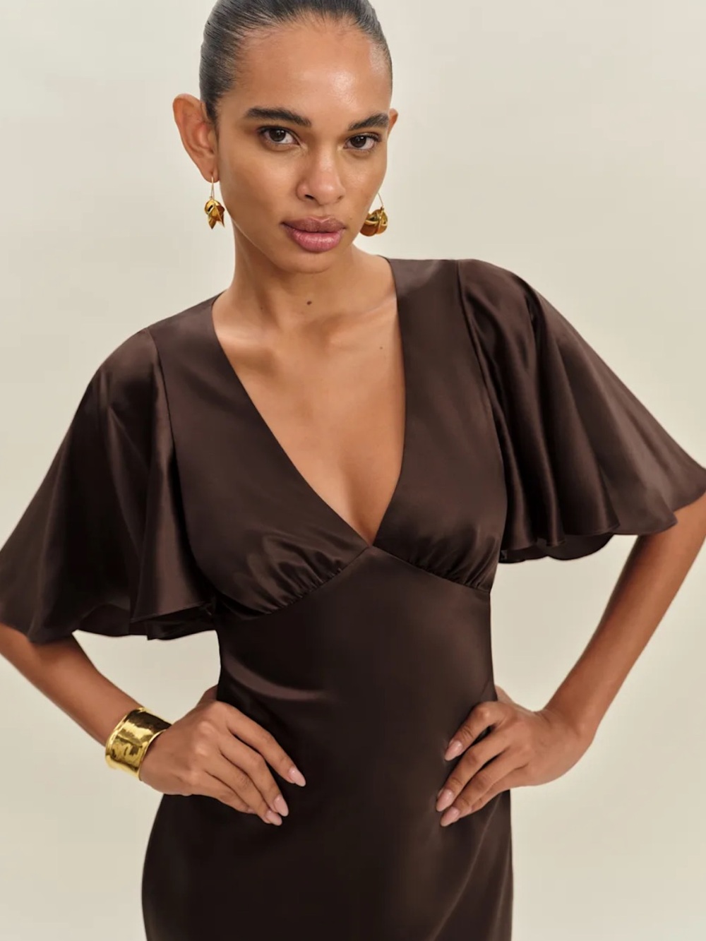 Reformation Thea Silk Open-Back Dress NWT - Picture 5 of 14